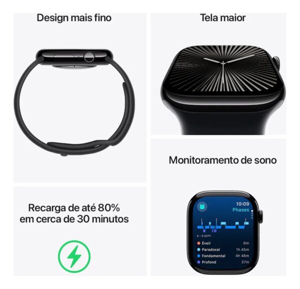 Relógio Apple Watch Series 10 46MM Rose Gold Sl Loop Roxa