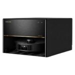 Dreame X40 Master Complete preto - base dock perspectiva com robo acoplado