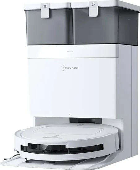 Robô Aspirador Ecovacs Deebot T50 Pro Omni DDX67 - Recarregável - Bivolt - Branco