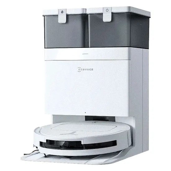Robô Aspirador Ecovacs Deebot T50 Pro Omni DDX67 - Recarregável - Bivolt - Branco