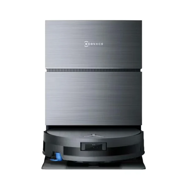 Ecovacs DeeBot X11 Pro - base dock e robo vista frontal