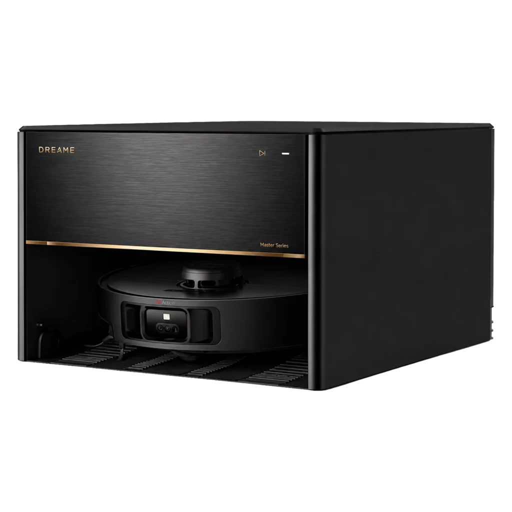 Dreame X40 Master Complete preto - base dock Master Series perspectiva lateral