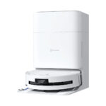 Ecovacs T80 Omni branco - base dock frontal com robo acoplado