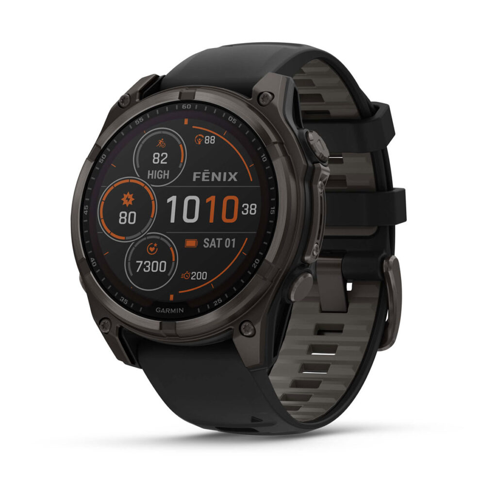 Relogio Garmin Fenix 8 Solar Sapphire 47mm Cinza