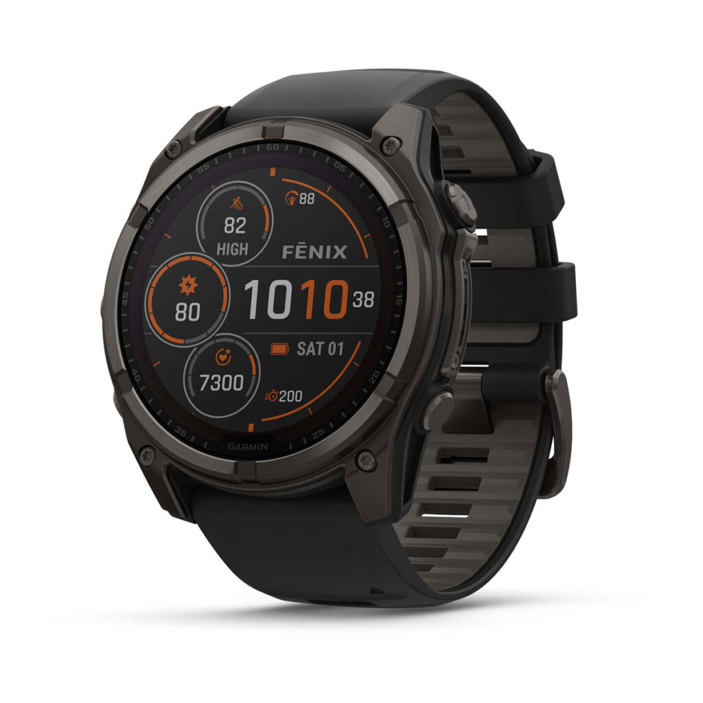 Relogio Garmin Fenix 8 Solar Sapphire 51mm Cinza