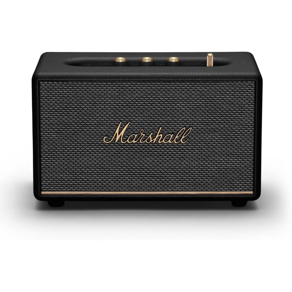 Caixa de Som Marshall Acton III Bluetooth - Preto visto de frente