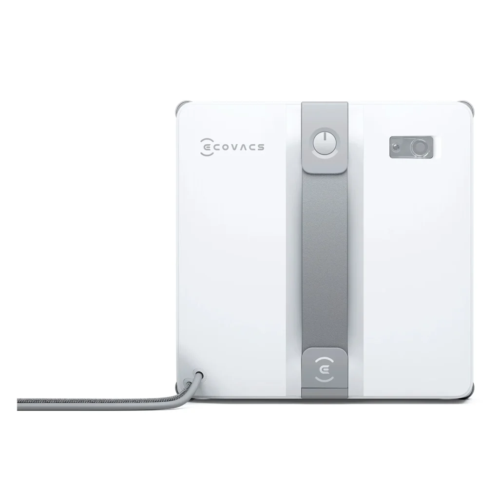 Ecovacs Winbot Mini Bivolt - vista frontal do robo aspirador de janela branco