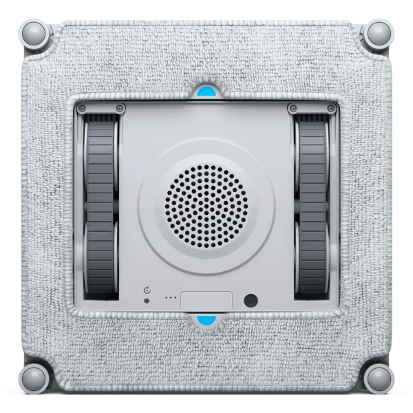 Ecovacs Winbot Mini Bivolt - base inferior com panos de microfibra e ventosa