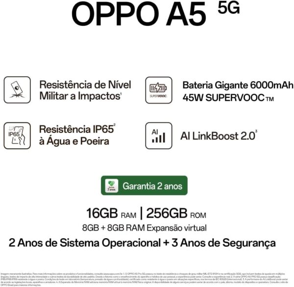 Celular Oppo A5M CPH2759 - destaque 7