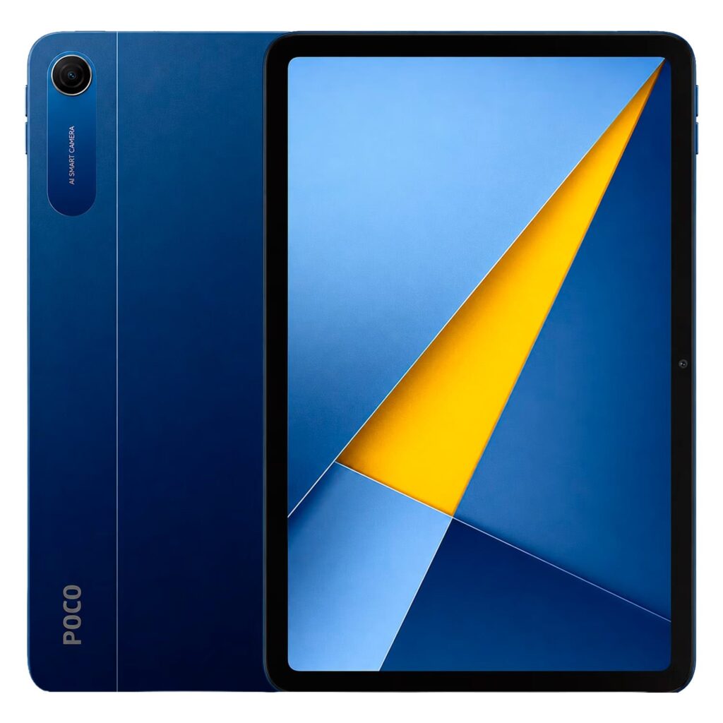 Tablet Xiaomi Poco Pad C1 Azul - frente e traseira azul