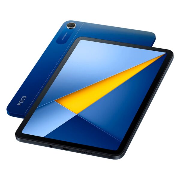 Tablet Xiaomi Poco Pad C1 Azul - frente e traseira em perspectiva