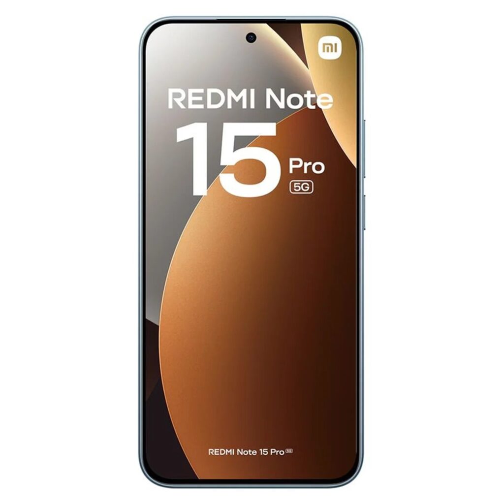 Celular Xiaomi Redmi Note 15 Pro 5G Dual SIM Global visto de frente com 5G