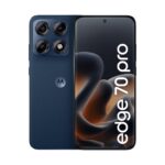 Celular Motorola Moto G86 5G 256GB Azul - Vista Frontal 1:1 Fundo Branco
