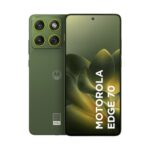 Celular Motorola Moto G86 5G 256GB Azul - Perfil Lateral 1:1 Fundo Branco