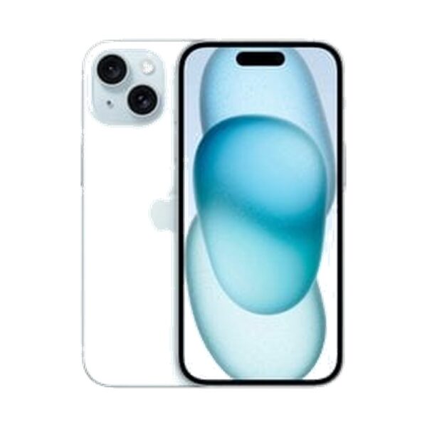 Celular Apple iPhone 15 128GB Azul - Perfil Angular 1:1 Fundo Branco