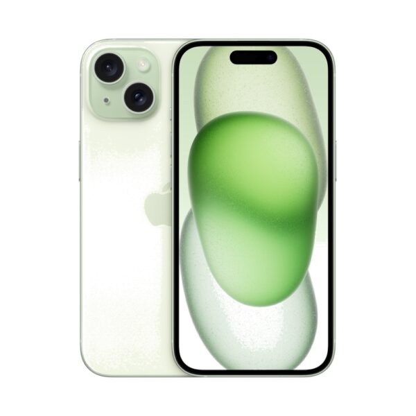 Celular Apple iPhone 15 128GB Verde - Vista Traseira 1:1 Fundo Branco