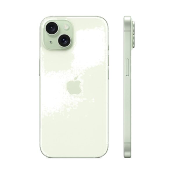 Celular Apple iPhone 15 128GB Verde - Vista em Ângulo Perspectiva 3D 1:1 Fundo Branco