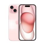 Celular Apple iPhone 15 128GB Rosa - Vista Traseira 1:1 Fundo Branco