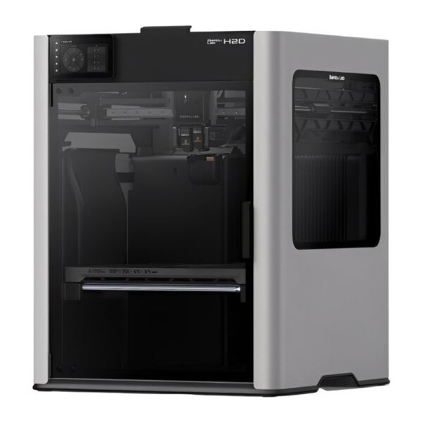 Impressora 3D e Gravadora Laser Bambu Lab H2D Laser Full Combo 40 W AMS 2 Pro 220V - Cinza - Foto 1