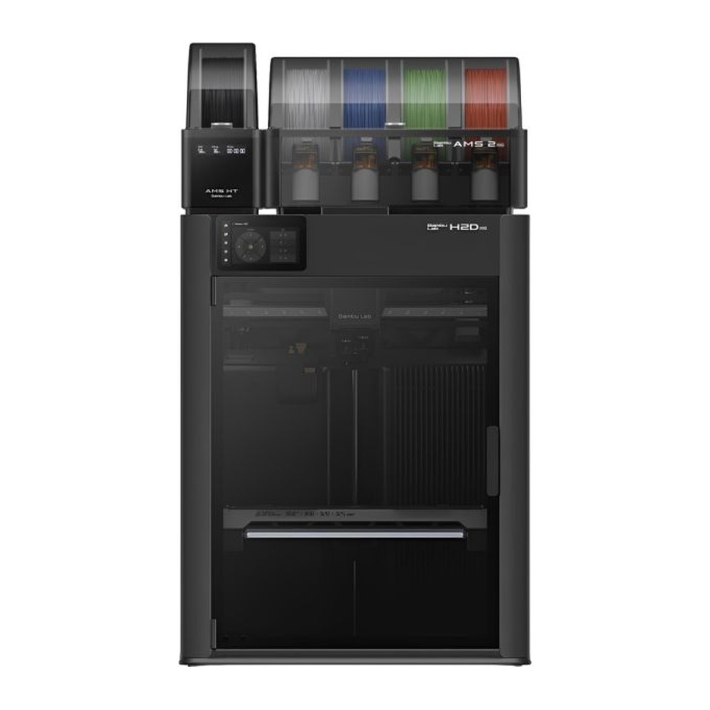 Impressora 3D Bambu Lab H2D Pro Combo com AMS 2 Pro 1000mm/s Multi Cor 220V - Cinza (UE) - Vista 1
